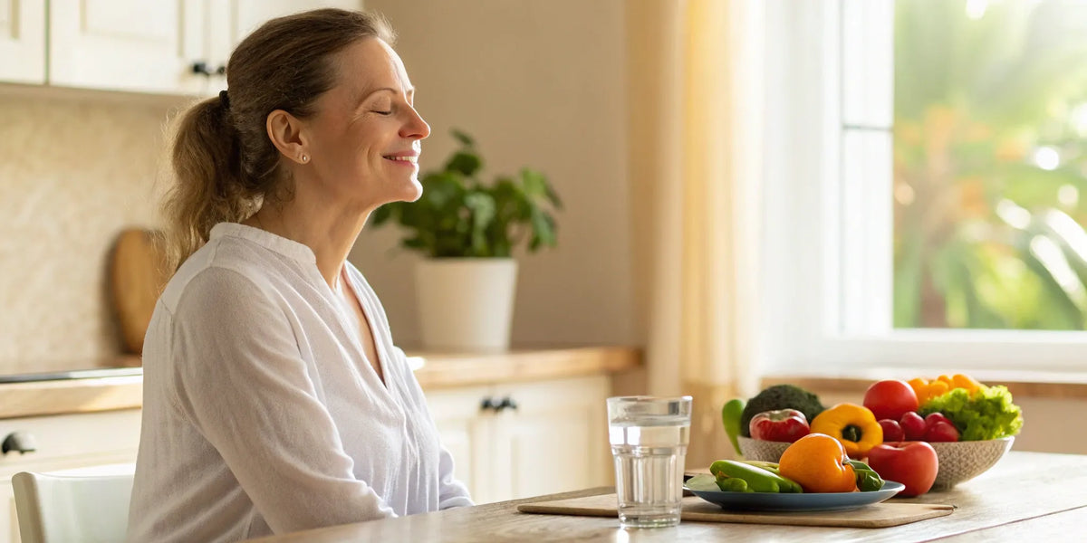 A woman over 40 enjoying a healthy lifestyle with help from the best multivitamins for women.
