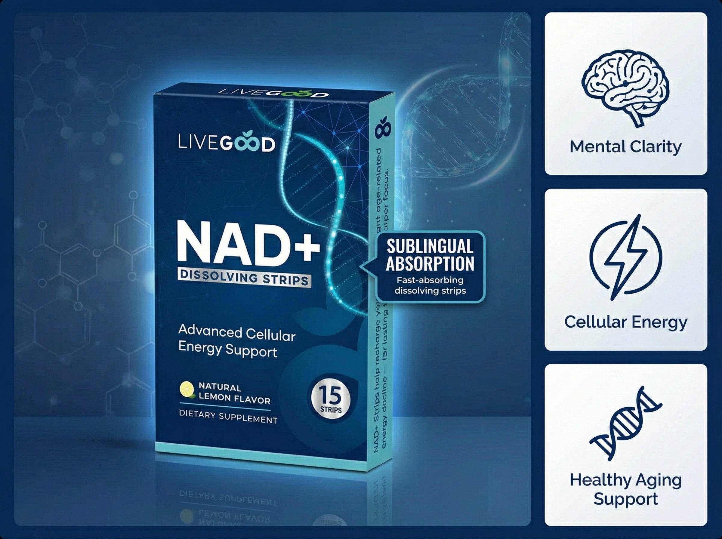 NAD+ Dissolvable Strips